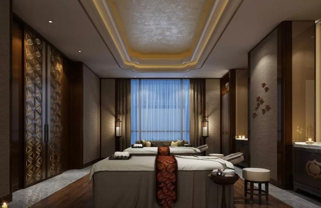 会所内部精心布置，绿植环绕，仿佛置身于天然森林。清新的空气、柔和的阳光透过树叶洒下，让您在享受桑拿按摩的同时，感受大自然的宁静与生机，仿佛在森林中进行一场深度放松之旅。